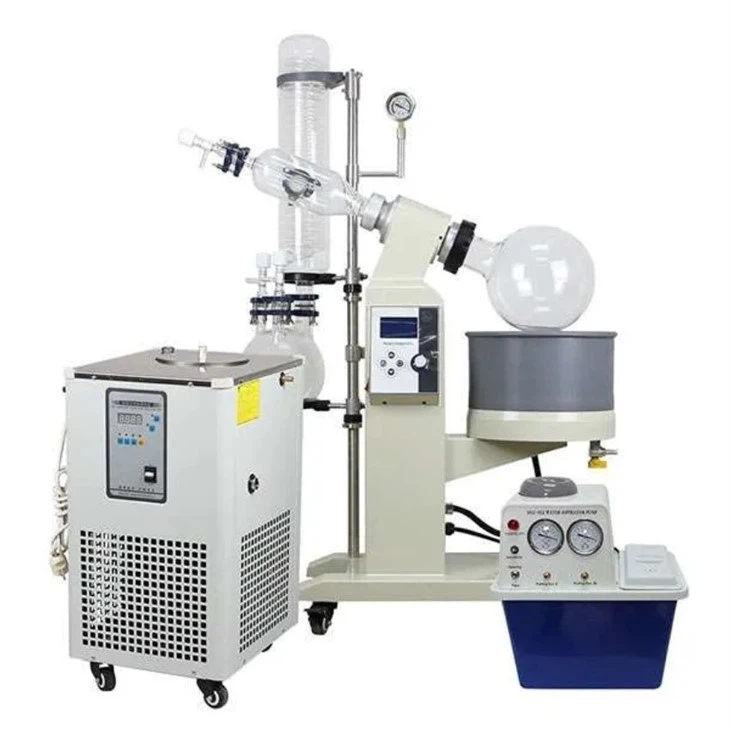Rotary Evaporator With Vacuum Pump And Chiller